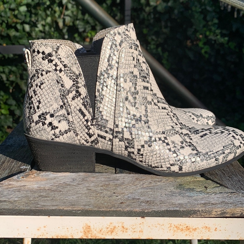 Circus Sam Edelman booties black & white zebra print 1 3/4 “ heel. Worn once